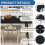 Black Square Fitted Tablecloth 34x34" (2 Pack) 2