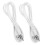 Câble de charge USB OUNONA, convertisseur CC vers USB, blanc, 2 pièces 7
