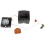 Black Cuckoo Clock Movement Kit 8.2 x 7.3 x 4.2 cm 4