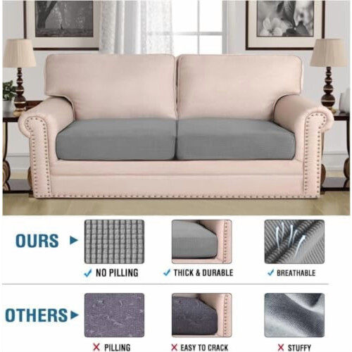 Super Stretch Sofa Seat Covers Set of 2 – Jacquard 1