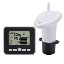 Ultrasonic Wireless Water Tank Liquid Level Meter with Temperature Sensor Level Monitor Display Low Battery Alarm
