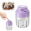 Draadloze knoflookhakker/foodprocessor 250 ml Paars 2