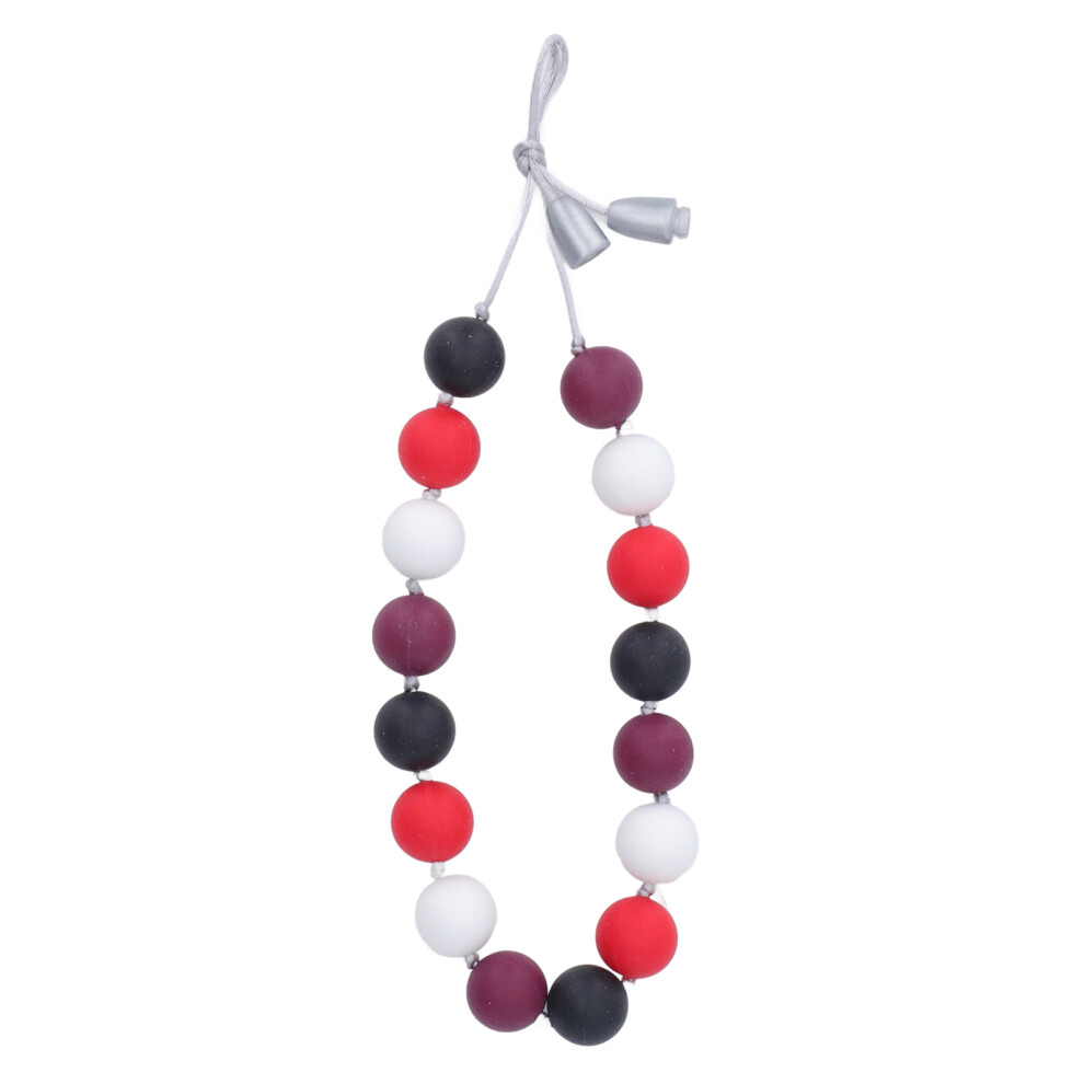 Food Grade Silicone Sensory Chew Necklace For Autism, BPA Free Oral Stimulation Jewelry With Adjustable Length, Non Toxic Eco Friendly Break Away