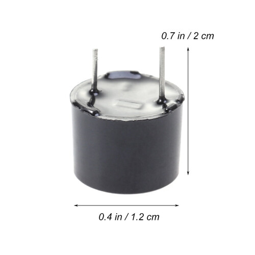 Black Sound Beeper Industrial 12mm Low Voltage Low Power 1