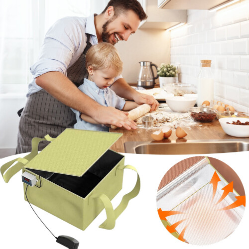 Dough Proofing Box with Precise Temp Control for Bread Making, Fermentation & Warming – Compatible with All Dough Types 1