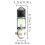 LED Motorcycle Headlight Bulb P15D PH7 12V-85V 10W Hi/Lo 2