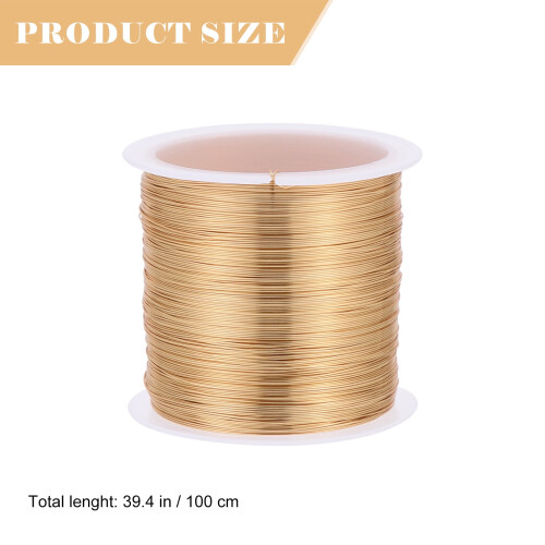 Σύρμα 20gauge1Roll για κοσμήματα, χάντρες, κατασκευή χειροτεχνίας, σύρμα χαλκού, 2