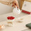Set di forchette da frutta decorative a forma di rosa, 4 pezzi 6
