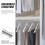 2 Pcs Collapsible Clothing Rack Telescopic Clothes Rail 7