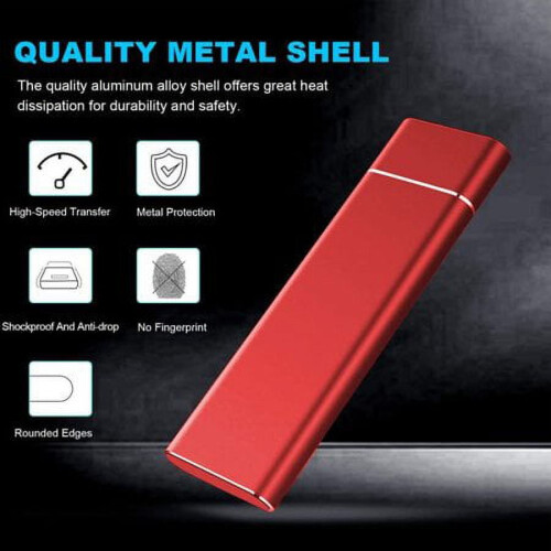 Portable SSD External Hard Drive Mobile Solid State Portable Hard Drive for PC Laptop and Mac Data Transfer and Storage 1