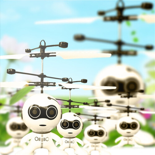 Mini Induction Flying Robot 2CH Helicopter, Compatible with Hover Orb & Flying Goblin Systems 1