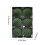Conjunto de 6 bolas de Natal verdes flocadas, 8 cm (3,15 polegadas) 3