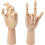 Houten handmodel, set van 4 (2 links, 2 rechts) 4