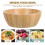 Large Serving Bowls Bamboo Serving Bowl Wood 1Pcs 2
