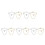 10Pièces Clips En Cuivre Pour Cravate, Style Élégant Et Robuste 5