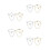10Pièces Clips En Cuivre Pour Cravate, Style Élégant Et Robuste 7