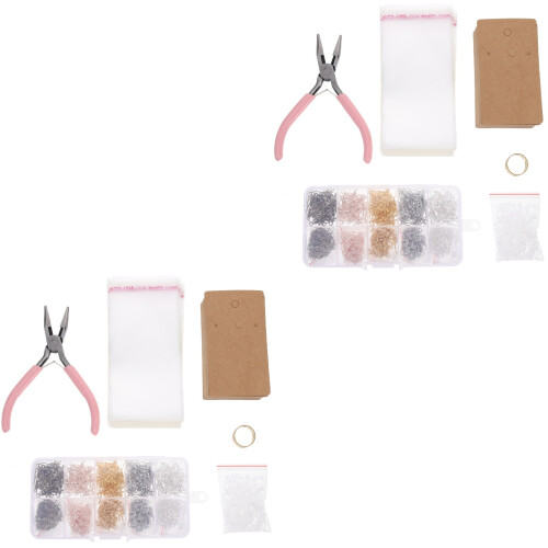 Complet Boucles D'oreilles DIY Multicolores Avec Cartes 2