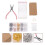 Complet Boucles D'oreilles DIY Multicolores Avec Cartes 8