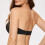 Dame Bandeau Bralette Sort XL 3