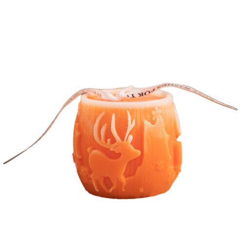Christmas Pillar Candles Aromatherapy Home Decor 4-Pack 1