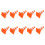 20Pièces Mini Cônes De Circulation Plastique Orange Jouets Educatifs 2