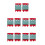10Pièces Bandes Protectrices Multicolores Usage Stable 4