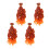 12Pièces Perruques Orange Bouclées Durable Décoration Pour Poupées DIY 11