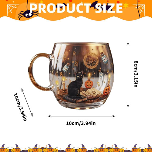 Glass Ghost Coffee Mug for Halloween & Christmas 2