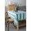 Cotton Linen Rectangular Tablecloth with Stripes and Tassels 3