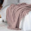 Acrylic Knitted Throw Blanket 50x60 in Small Bubble Texture 4
