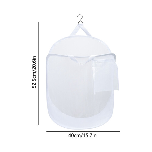 Panier à linge mural pliable en maille (1 pièce) 1
