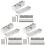 3Ensembles Moules DIY Et Gloss Aluminium Durable Argent 2