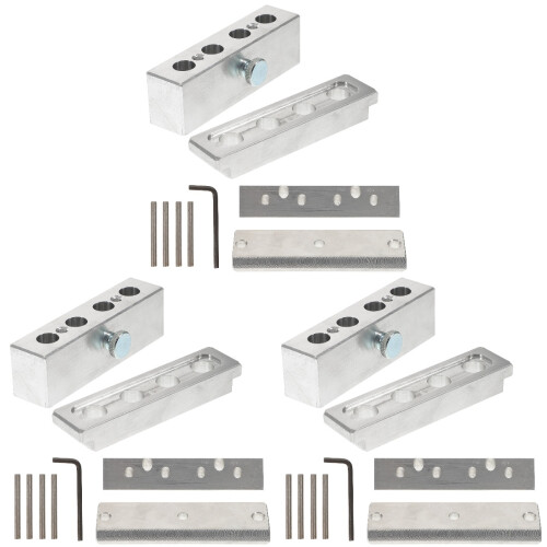 3Ensembles Moules DIY Et Gloss Aluminium Durable Argent 1