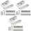 3Ensembles Moules DIY Et Gloss Aluminium Durable Argent 3
