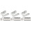 3Ensembles Moules DIY Et Gloss Aluminium Durable Argent 4