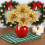 Decoración navideña artificial de flor de Pascua (1 pieza) 5
