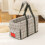 Console centrale, siège auto pour animaux de compagnie, imperméable, gris à carreaux 6
