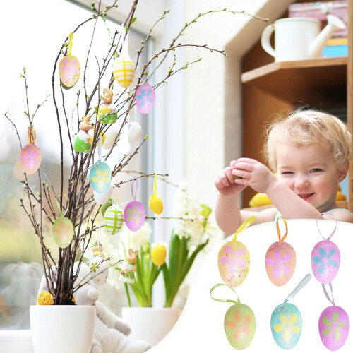 Easter Eggs Assorted Colors 6 Pcs 2