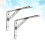 4Pcs Silver Stainless Steel Corner Brace Shelving Support Brackets 10