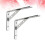 4Pcs Silver Stainless Steel Corner Brace Shelving Support Brackets 11