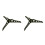 2Pcs Olive Green Artificial Tree Stand Base ABS for Indoor Holiday 5