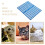 Bunny Cage Accessories Rabbit Cage Mat Blue Plastic 2Pcs 16.5X13X0.4In 3