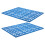 Bunny Cage Accessories Rabbit Cage Mat Blue Plastic 2Pcs 16.5X13X0.4In 5