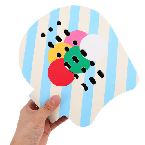 2Sets Portable Badminton Paddle Set Lightweight Indoor Toy 2
