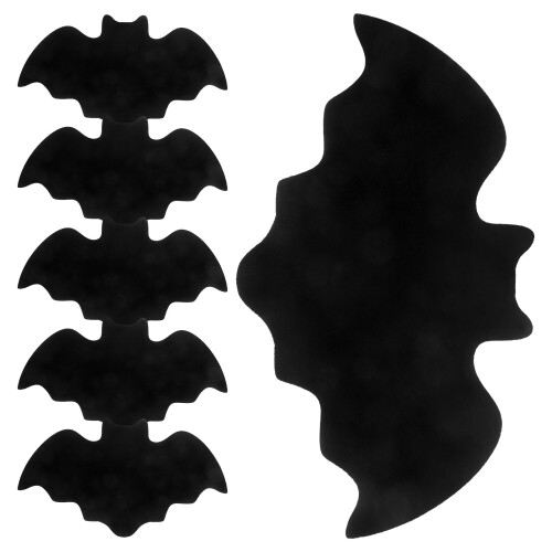 18Pcs Halloween Bat Placemat Set Felt Tableware Mats Home Dinner Mats 1