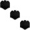 18Pcs Halloween Bat Placemat Set Felt Tableware Mats Home Dinner Mats 11