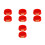 8Pcs Fluorescent Plastic Fire Extinguisher Base Stand for Home Safety 7