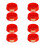 8Pcs Fluorescent Plastic Fire Extinguisher Base Stand for Home Safety 10