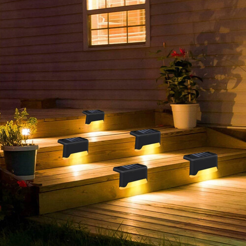 BESTYASH Solar Terrasverlichting Zwart 5-pack 2