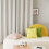 Beige Thermal Blackout Curtains with Silver Wave Print, 3